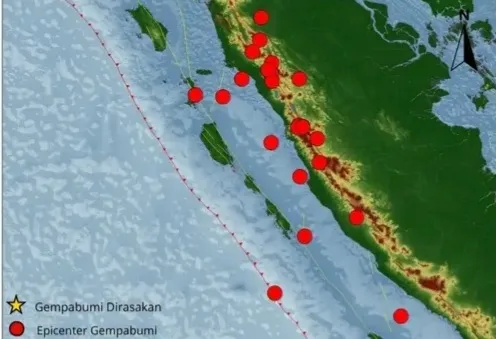 28 Kali Gempa di Sumbar dalam Seminggu, Tak Ada yang Dirasakan
