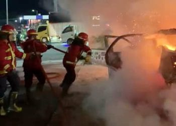 Kendaraan Meledak di Depan RS Siti Rahmah Padang, Penyebab Belum Terungkap