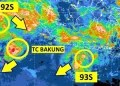 Bibit Siklon Tropis 92S Picu Hujan Lebat di Sumatera Barat