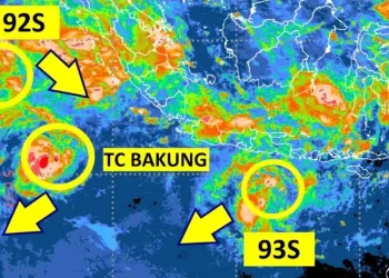 Bibit Siklon Tropis 92S Picu Hujan Lebat di Sumatera Barat
